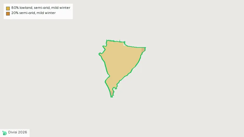 Map showing the boundary of Marsat El Hadjadj