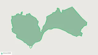 Map showing the boundary of Atiwa East