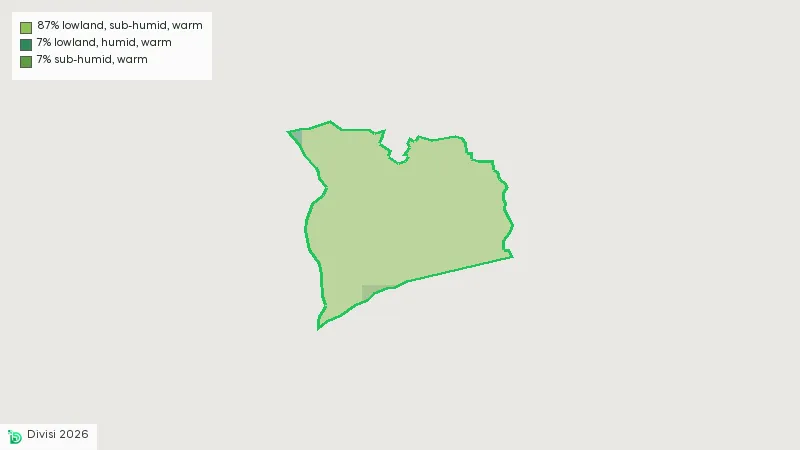 Map showing the boundary of Weija Gbawe Municipal