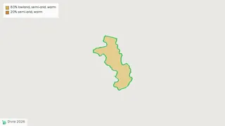 Map showing the boundary of Bawku Municipal