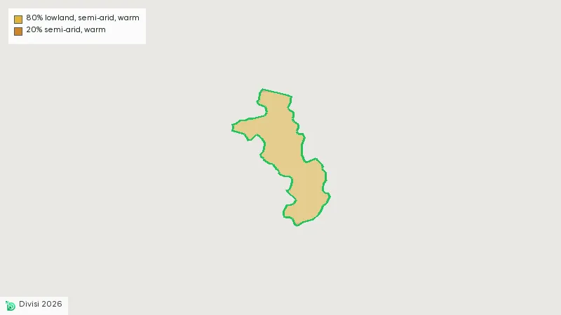 Map showing the boundary of Bawku Municipal