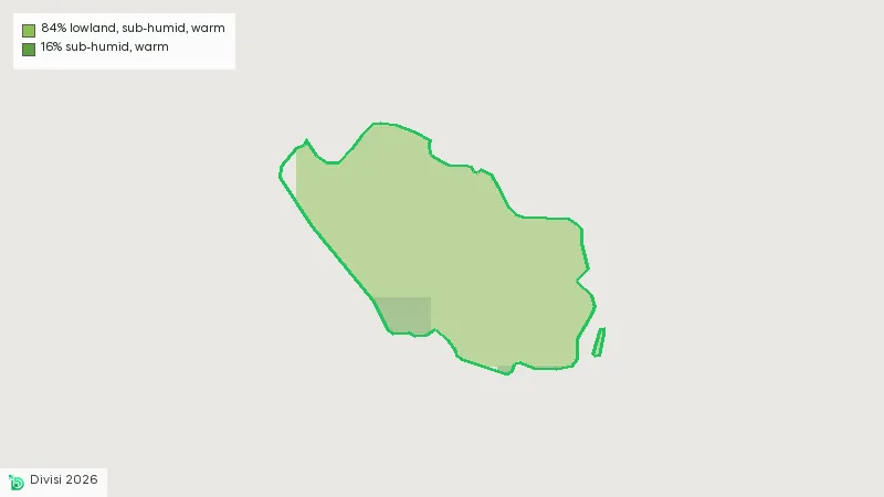 Map showing the boundary of Komo