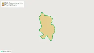 Map showing the boundary of Danderesso