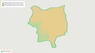 Map showing the boundary of Toro