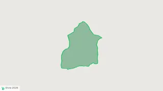Map showing the boundary of Ehime-Mbano