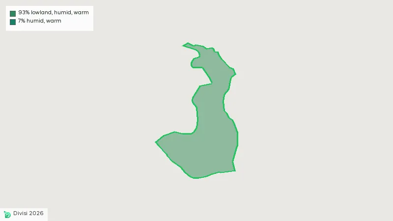 Map showing the boundary of Oru East
